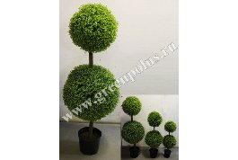 Самшитовое искусственное дерево, h 150 см, 2 яруса (d-60, 40см)